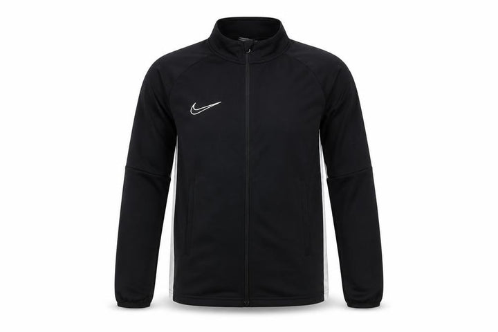 Nike Boys Black White 12-13 Years Full Zip Dri-FIT Track Sweatshirt L