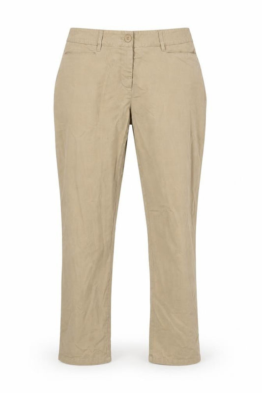 Talbots Women’s Beige UK 14 Straight Leg Chino Trousers