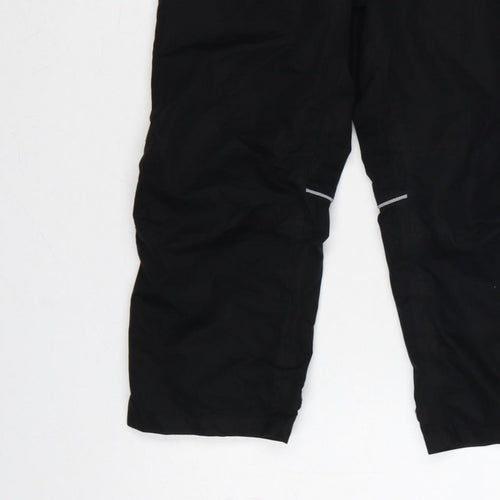 Higar Boys Black 8 Years Snow Pants Reflective Padded Ski Trousers
