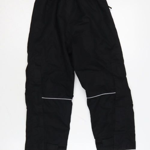 Higar Boys Black 8 Years Snow Pants Reflective Padded Ski Trousers