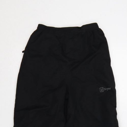 Higar Boys Black 8 Years Snow Pants Reflective Padded Ski Trousers
