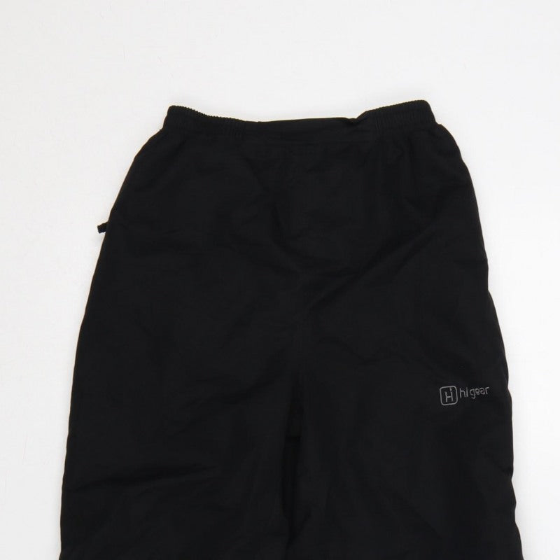 Higar Boys Black 8 Years Snow Pants Reflective Padded Ski Trousers