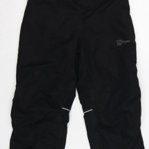 Higar Boys Black 8 Years Snow Pants Reflective Padded Ski Trousers
