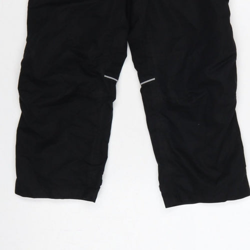 Higar Boys Black 8 Years Snow Pants Reflective Padded Ski Trousers
