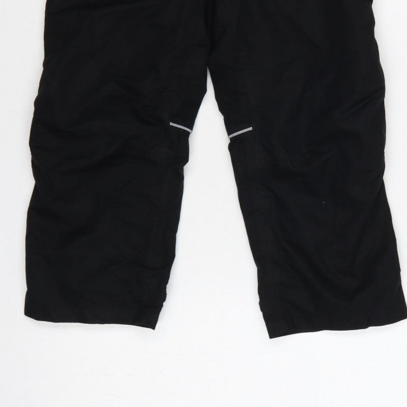Higar Boys Black 8 Years Snow Pants Reflective Padded Ski Trousers