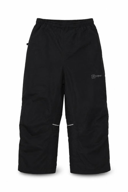 Higar Boys Black 8 Years Snow Pants Reflective Padded Ski Trousers