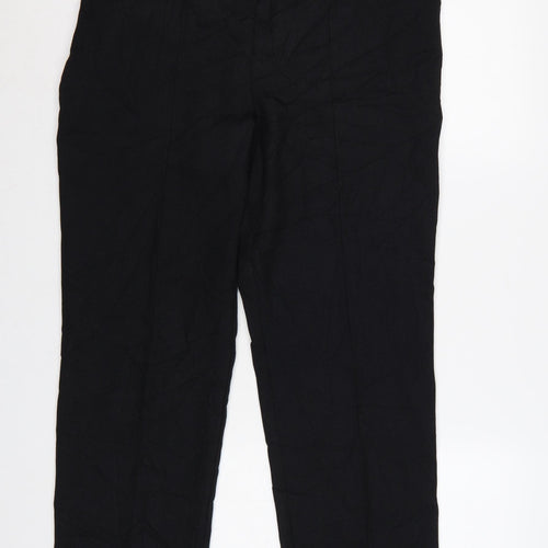 Et Vous Women’s Black Size 12 Straight Leg Dress Trousers