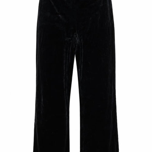 Marks & Spencer Women’s Black UK 14 Velvet Flared Trousers
