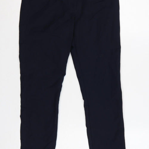 Mango Women's Navy UK 8 Slim Stretch Trousers Smart Workwear