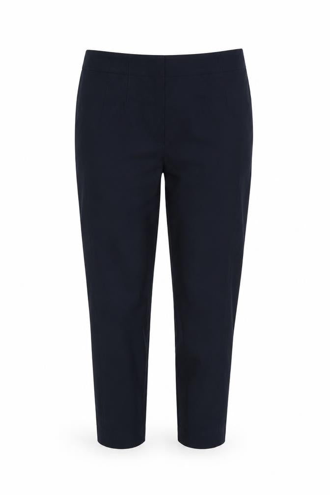 Mango Women's Navy UK 8 Slim Stretch Trousers Smart Workwear