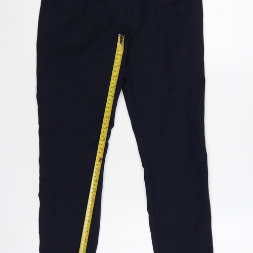 Mango Women's Navy UK 8 Slim Stretch Trousers Smart Workwear