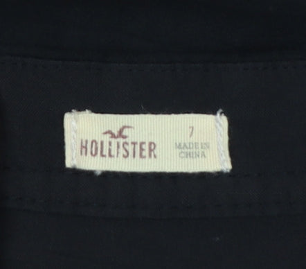 Hollister Women’s Black UK 10 Button Front Mini Pencil Skirt