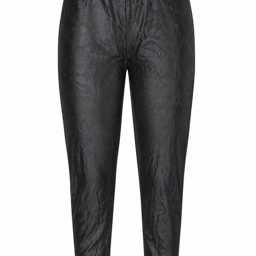 New Look Women Black Animal Print High Rise Stretch Leggings UK 10
