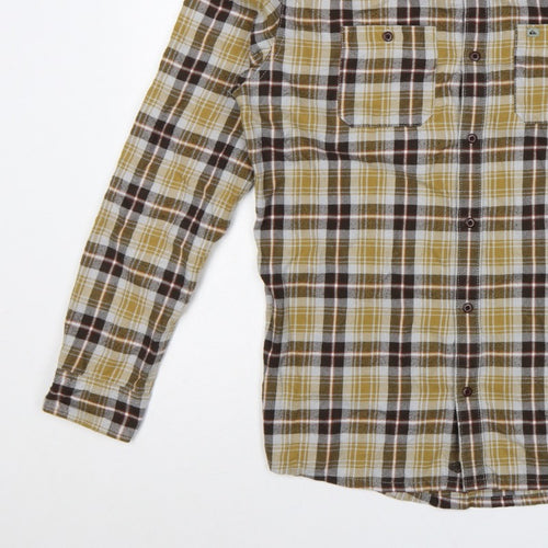 Quiksilver Men’s Multicoloured M Regular Fit Plaid Long Sleeve Shirt