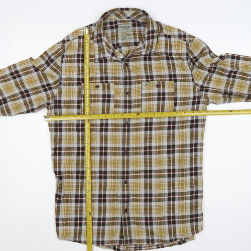 Quiksilver Men’s Multicoloured M Regular Fit Plaid Long Sleeve Shirt