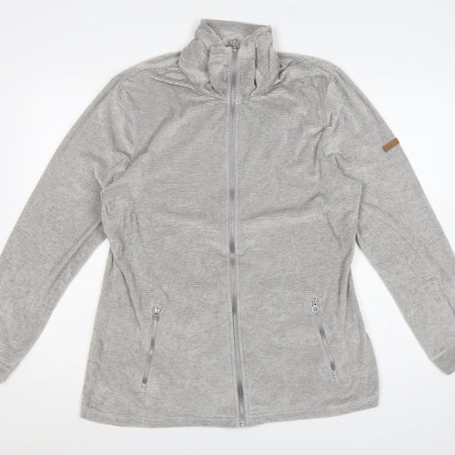 Regatta Women Grey UK 16 Full Zip High Neck Sweatshirt Jacket