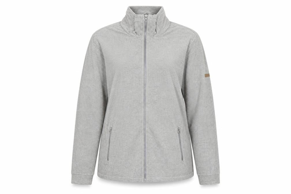 Regatta Women Grey UK 16 Full Zip High Neck Sweatshirt Jacket