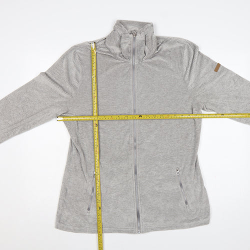 Regatta Women Grey UK 16 Full Zip High Neck Sweatshirt Jacket