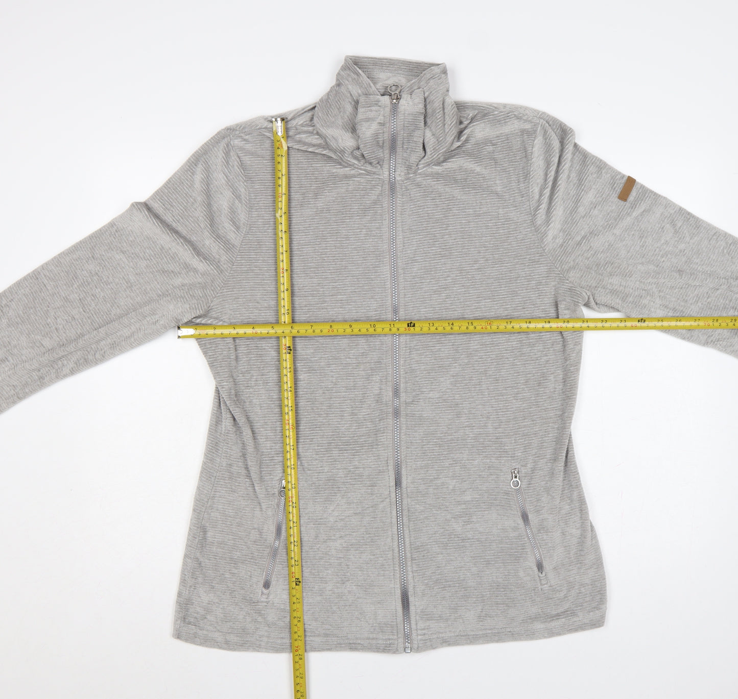 Regatta Women Grey UK 16 Full Zip High Neck Sweatshirt Jacket