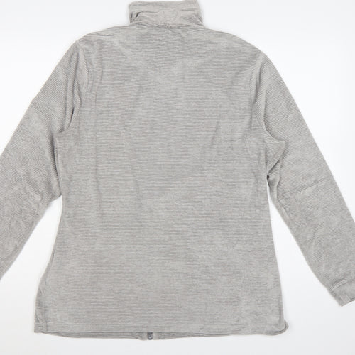 Regatta Women Grey UK 16 Full Zip High Neck Sweatshirt Jacket