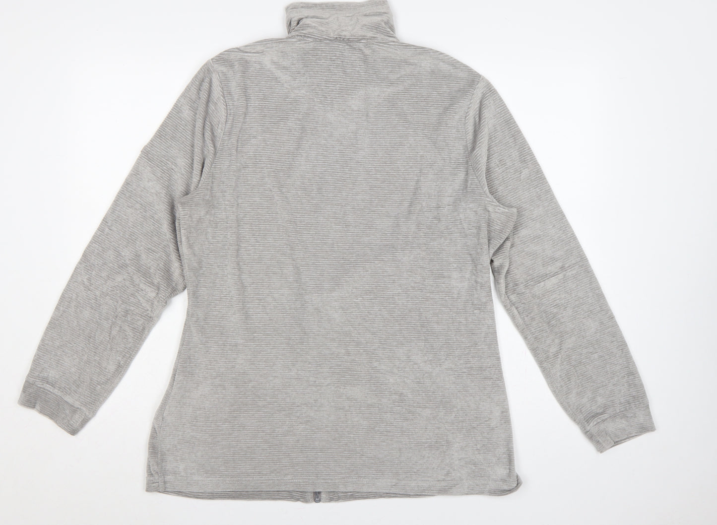 Regatta Women Grey UK 16 Full Zip High Neck Sweatshirt Jacket
