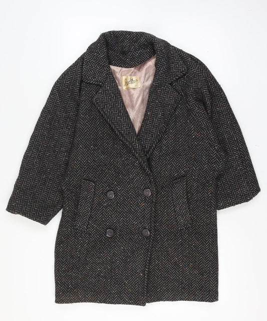 JayWear Originals Size 18 Women Grey Herringbone Tweed Vintage Pea Coat