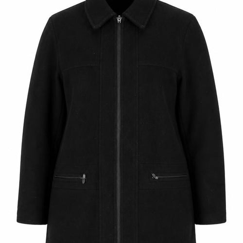 Bonmarche Women’s Black Size 16 Wool Mohair Short Zip Coat