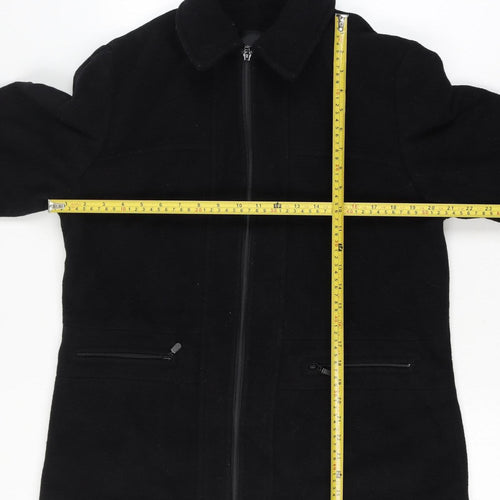 Bonmarche Women’s Black Size 16 Wool Mohair Short Zip Coat