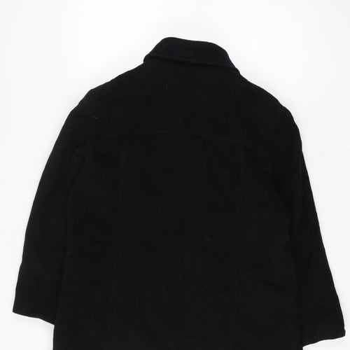 Bonmarche Women’s Black Size 16 Wool Mohair Short Zip Coat