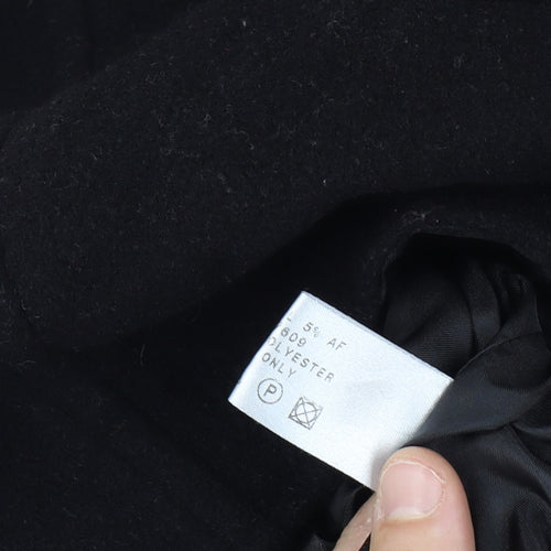 Bonmarche Women’s Black Size 16 Wool Mohair Short Zip Coat