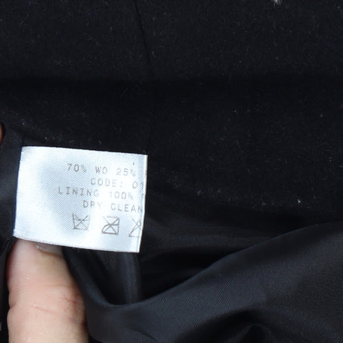 Bonmarche Women’s Black Size 16 Wool Mohair Short Zip Coat