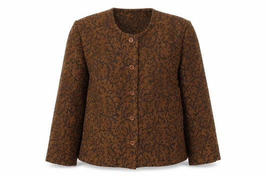 Tradition Collection Women’s Brown Paisley Blazer Jacket Size 10 Lined