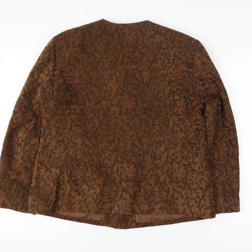 Tradition Collection Women’s Brown Paisley Blazer Jacket Size 10 Lined