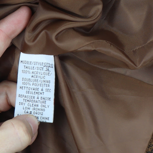 Tradition Collection Women’s Brown Paisley Blazer Jacket Size 10 Lined