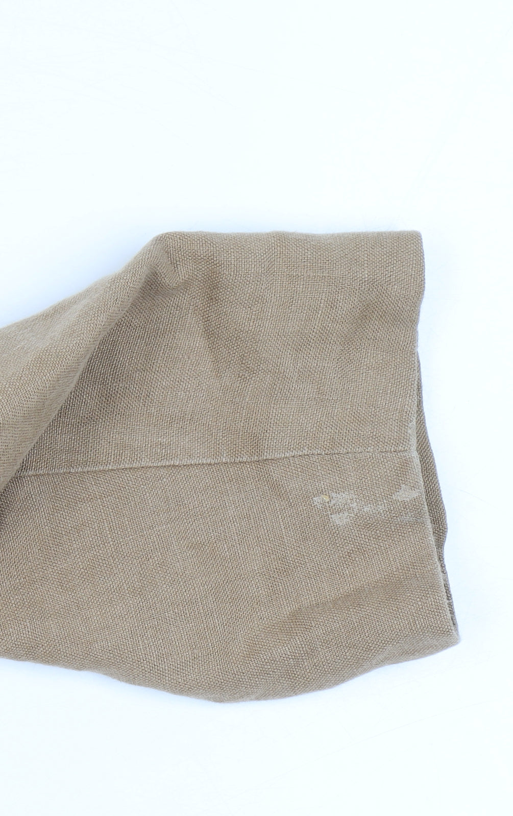 Per Una Pure Linen Size 14 Women Beige Long Button Coat Floral Lining