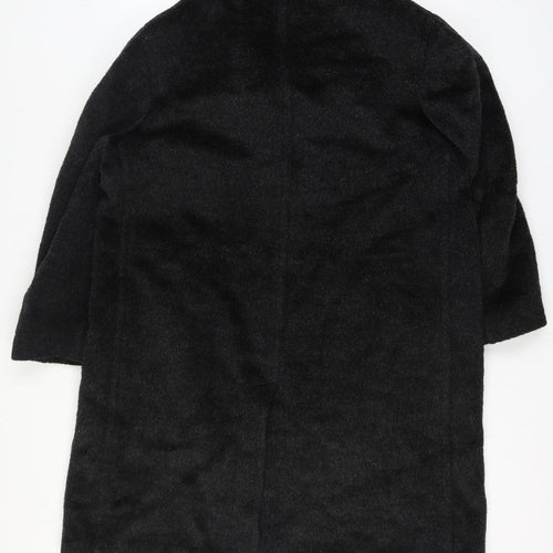 Tornaco Men’s Black Chest 46 Vintage Long Overcoat Single Breasted