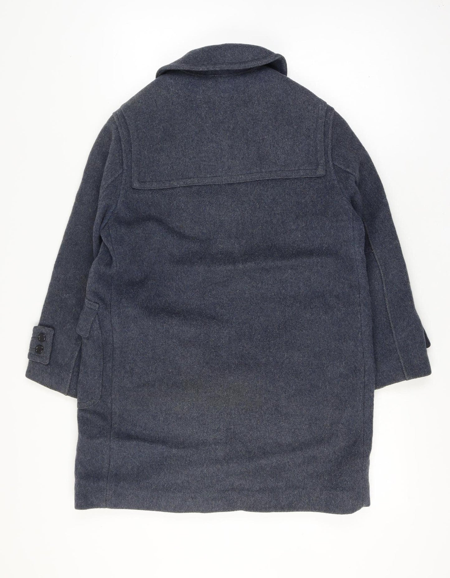 Convoy Check Size 14Womens Navy Mid-Length Toggle Overcoat