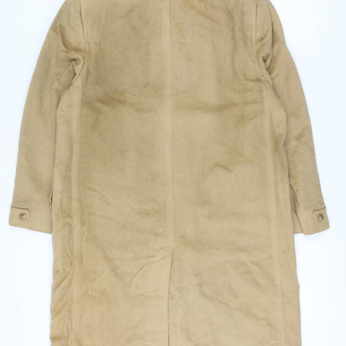 Oriental Cashmere Size L Men’s Beige 100% Cashmere Long Overcoat Lined
