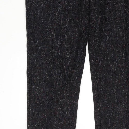 Lord Isaacs for Her Women’s Size 8 Black Tweed High Rise Tapered Trousers