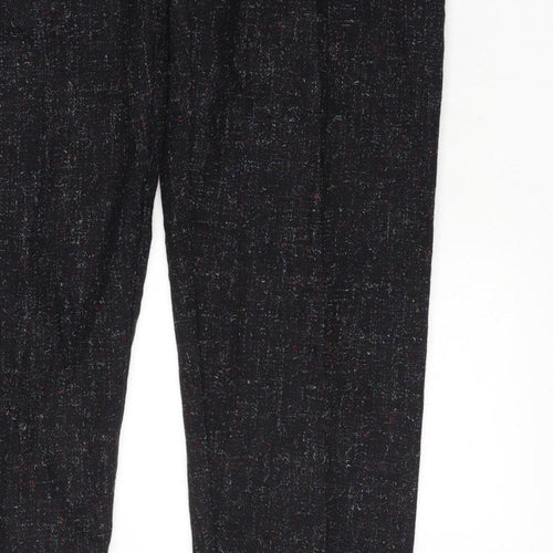 Lord Isaacs for Her Women’s Size 8 Black Tweed High Rise Tapered Trousers