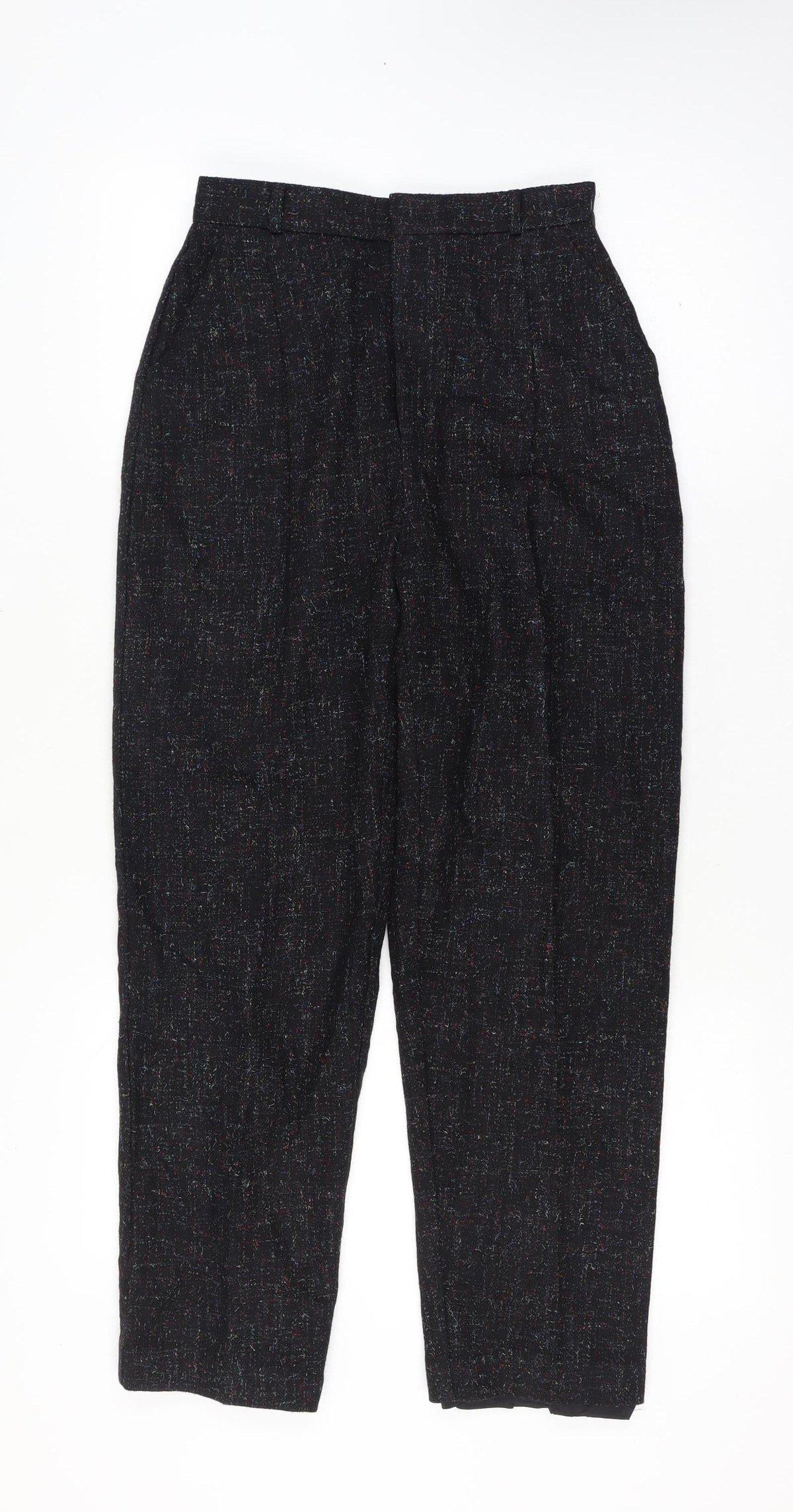 Lord Isaacs for Her Women’s Size 8 Black Tweed High Rise Tapered Trousers