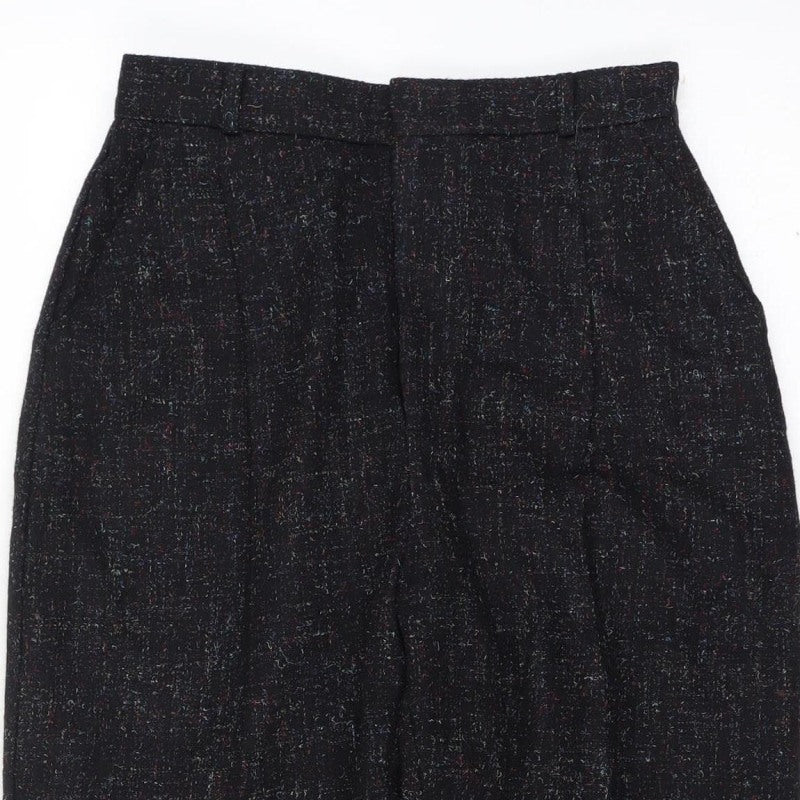 Lord Isaacs for Her Women’s Size 8 Black Tweed High Rise Tapered Trousers