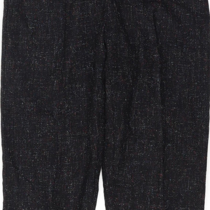 Lord Isaacs for Her Women’s Size 8 Black Tweed High Rise Tapered Trousers