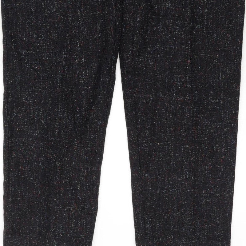 Lord Isaacs for Her Women’s Size 8 Black Tweed High Rise Tapered Trousers