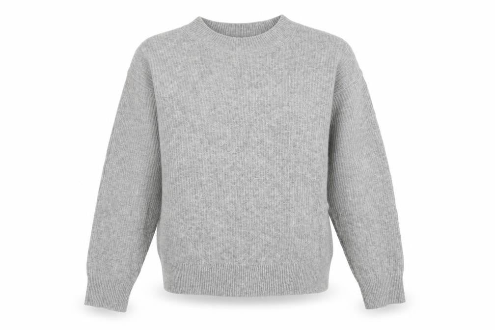 Comptoir des Cotonniers Women Grey Wool Crew Neck Jumper M