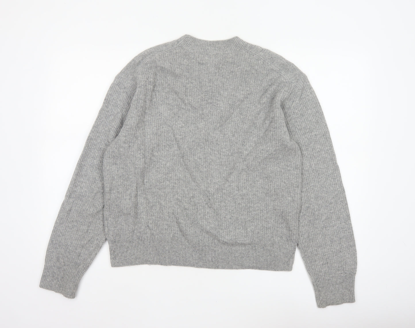 Comptoir des Cotonniers Women Grey Wool Crew Neck Jumper M