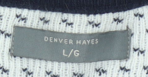 Denver Hayes Men’s Red L Fair Isle Christmas Crew Neck Pullover Jumper
