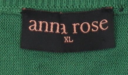 Anna Rose Women’s Multicoloured XL Geometric Glitter Knit Jumper