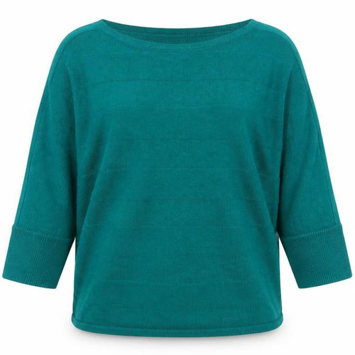 New York & Company Women Green S 3/4 Sleeve Knit Pullover Jumper