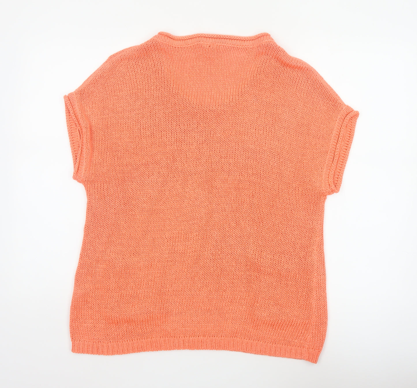 Intuition Women Orange Size 16 Knit Tunic Jumper Pockets